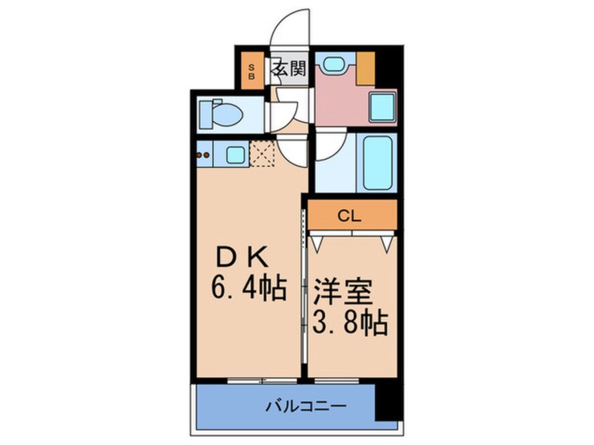 間取図 ディームス御幣島