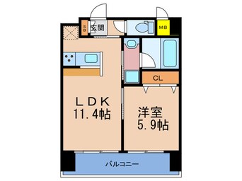 間取図 ディームス御幣島