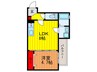 ALEGRIA門真元町 1LDKの間取り