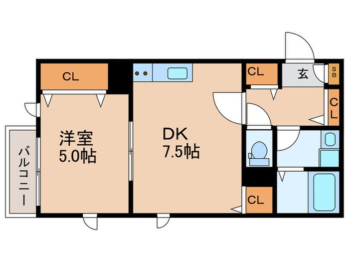 間取り図 La-Crea塚本