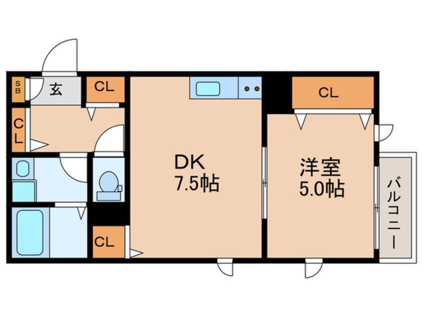 間取図 La-Crea塚本