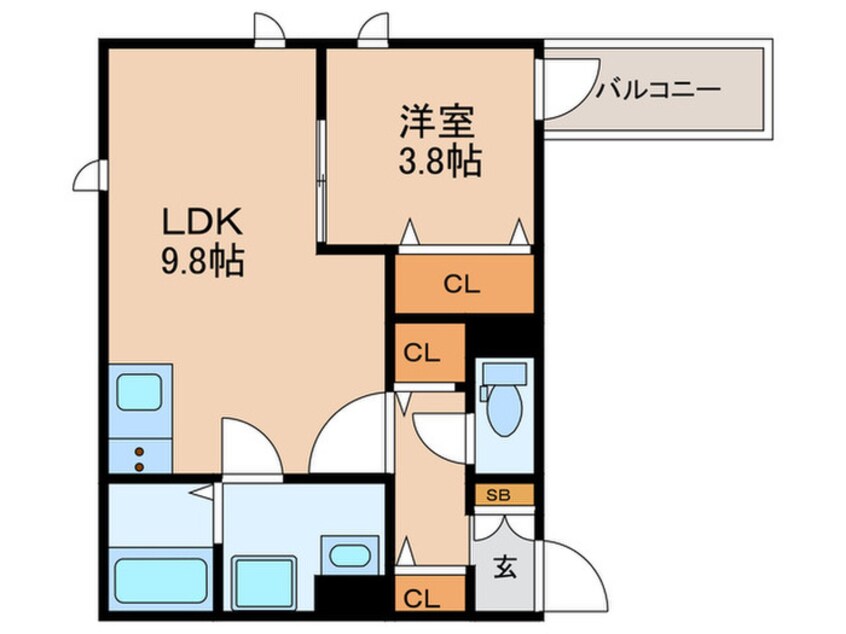 間取図 La-Crea塚本