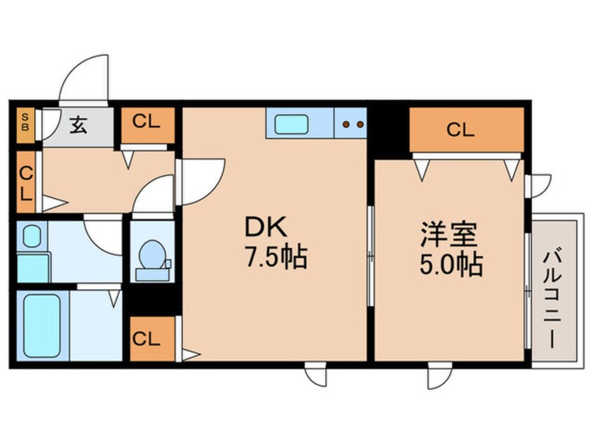 間取図 La-Crea塚本