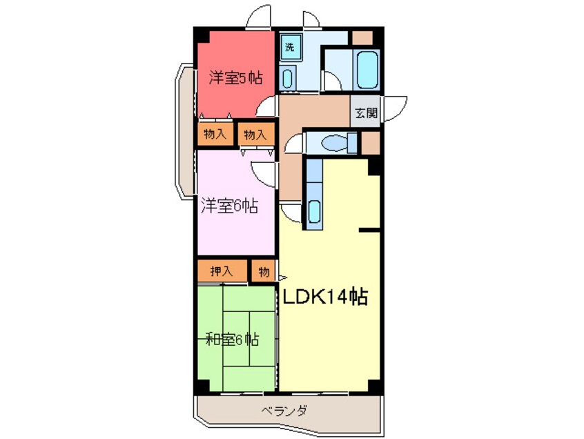 間取図 イルシオン長滝