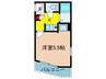 セイントヒルⅡ 1Kの間取り