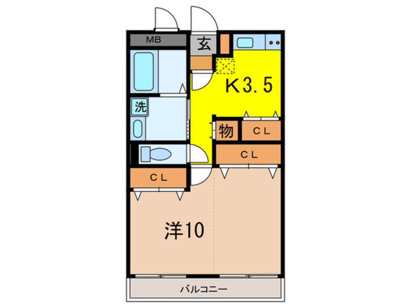 間取図 リボ－ン島田