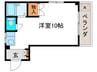 ジュネス長岡 1Rの間取り