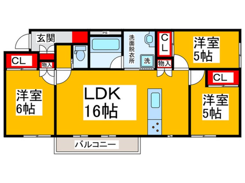 間取図 グランフォレスト千代田
