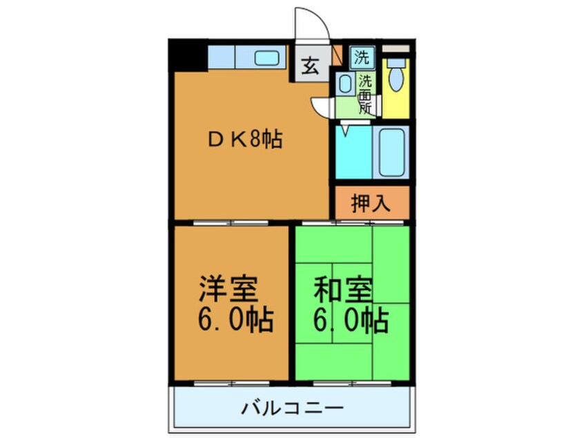 間取図 フォアール今津北