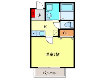 間取図 ﾊﾟﾚｽ蒲生