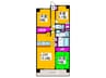 なかもずｵｰﾙｽﾞ・ﾃﾞｨｱｺｰﾄ(1314) 3LDKの間取り