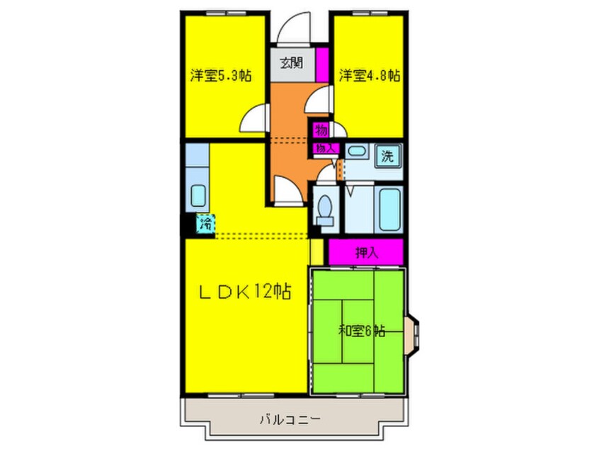 間取図 サニ－コ－ト高松