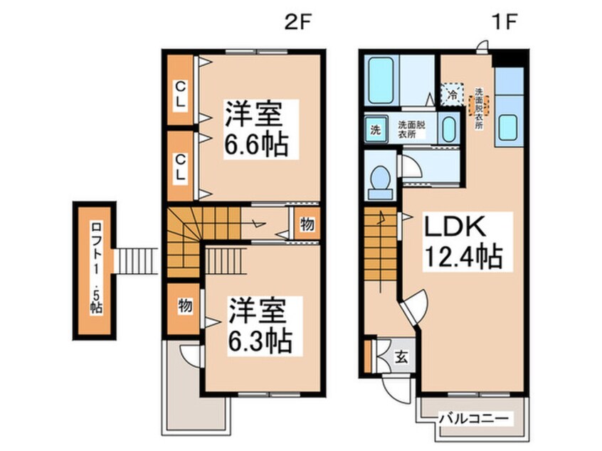 間取図 ヴィラ　フル－ルⅡ