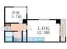 京福修学院第２マンション 1LDKの間取り