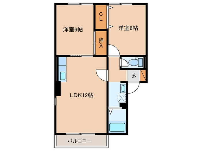 間取り図 エミナ・コレージュA