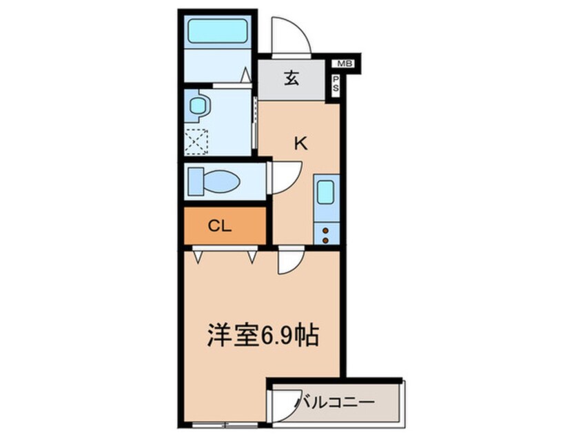 間取図 フジパレス尼崎東園田WEST