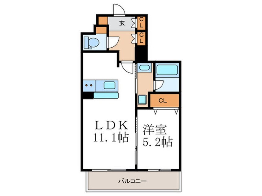 間取図 仮)グランシュ長岡京