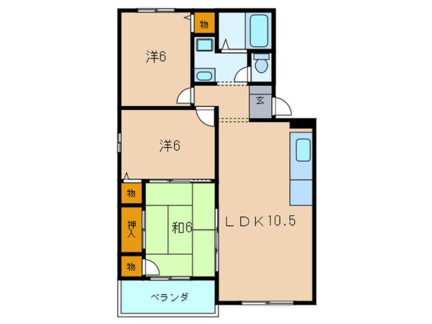 間取図 パルコート