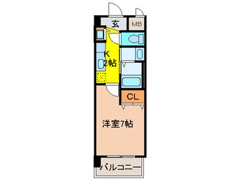 間取図 ベルドミ－ル末広五番館