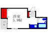 ラ・クルー豊中本町 1Rの間取り