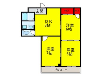 間取図 かねまつ南巽マンション