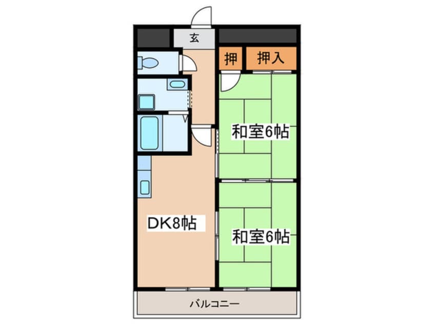 間取図 かねまつ南巽マンション