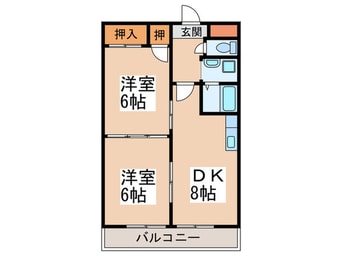 間取図 かねまつ南巽マンション
