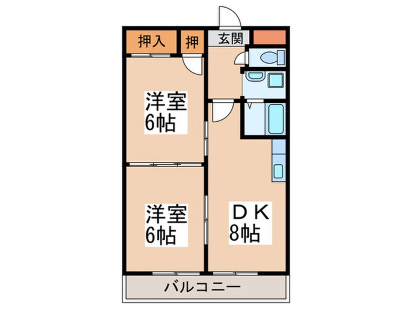 間取図 かねまつ南巽マンション