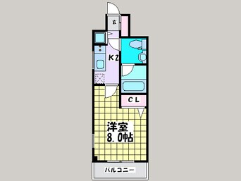 間取図 クリスタルグランツ北堀江(1003)