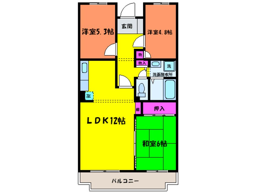 間取図 ラフィネ末広