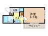 アメニティ植野 1Kの間取り