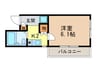 アメニティ植野 1Kの間取り