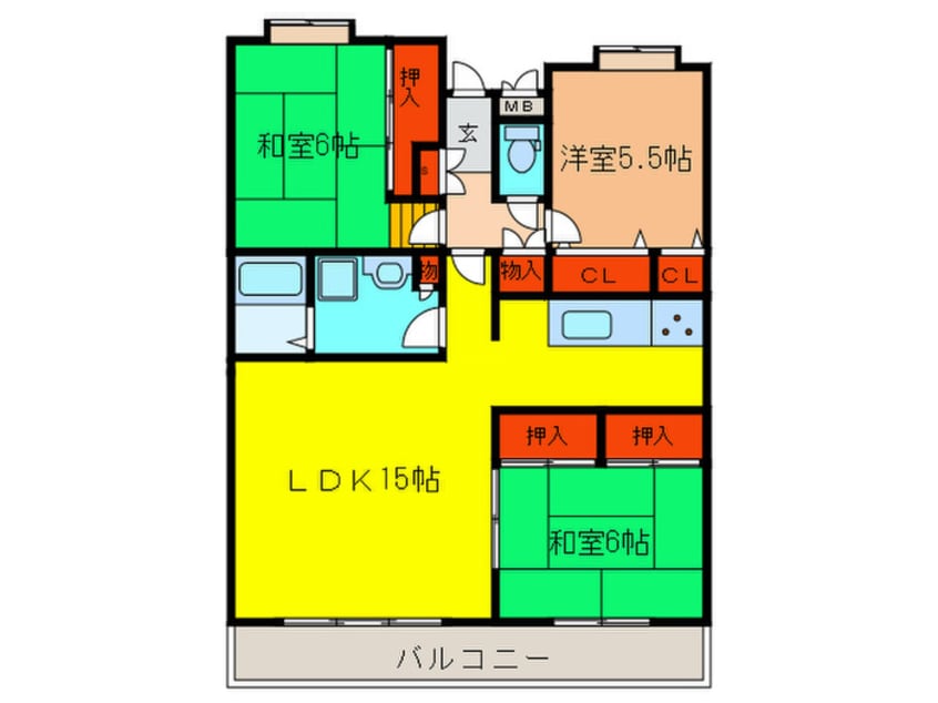 間取図 サンクレールヨシナガ
