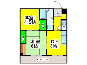 間取図 カームコーポ