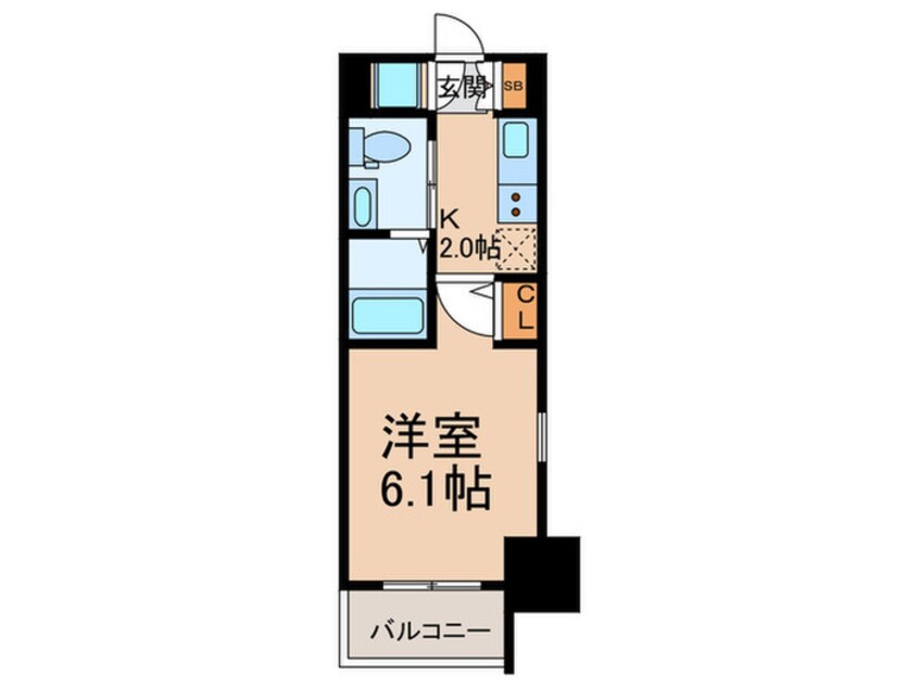 間取図 エスリード福島ＷＥＳＴ(1403)