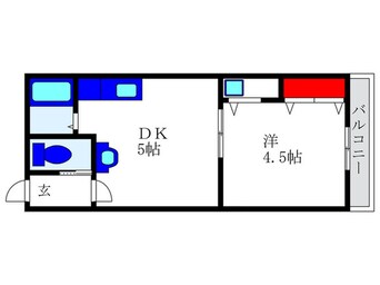 間取図 シャンテ今谷