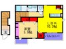 セレスコート花園 1LDKの間取り