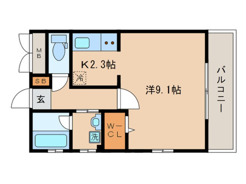 間取図 エルベコート東山七条