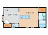エルベコート東山七条 1Rの間取り