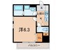 アミュレット 1Kの間取り