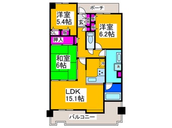 間取図 ｸﾞﾚｲｽﾗﾝﾄﾞﾏｰｸ堺・光明池(1114)