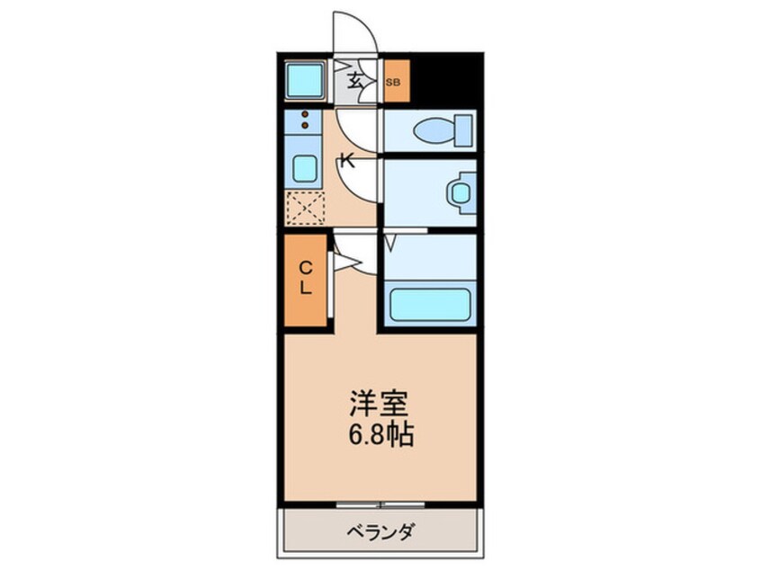 間取図 ｴｽﾘｰﾄﾞ大阪京橋ﾌﾛﾚｿﾞﾝ(902)