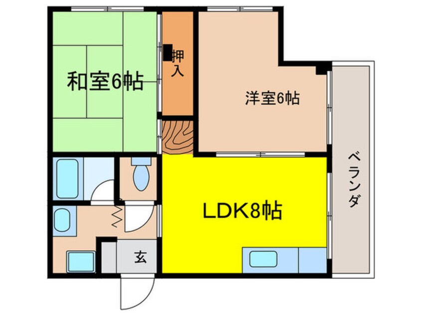 間取図 サンア－ク大今里