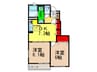 Ｃｕｒｒｅｎｔ　ｌｉｌｙ 2DKの間取り