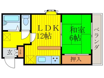 間取図 キャッスル嵯峨