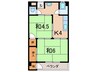 藤井マンション 2Kの間取り