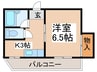 ハイツライズワン 1Kの間取り