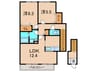 ソシア 2LDKの間取り