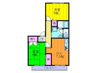 間取図 トゥインクル藤本Ａ