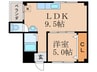 フォレスト鴨戸 1LDKの間取り